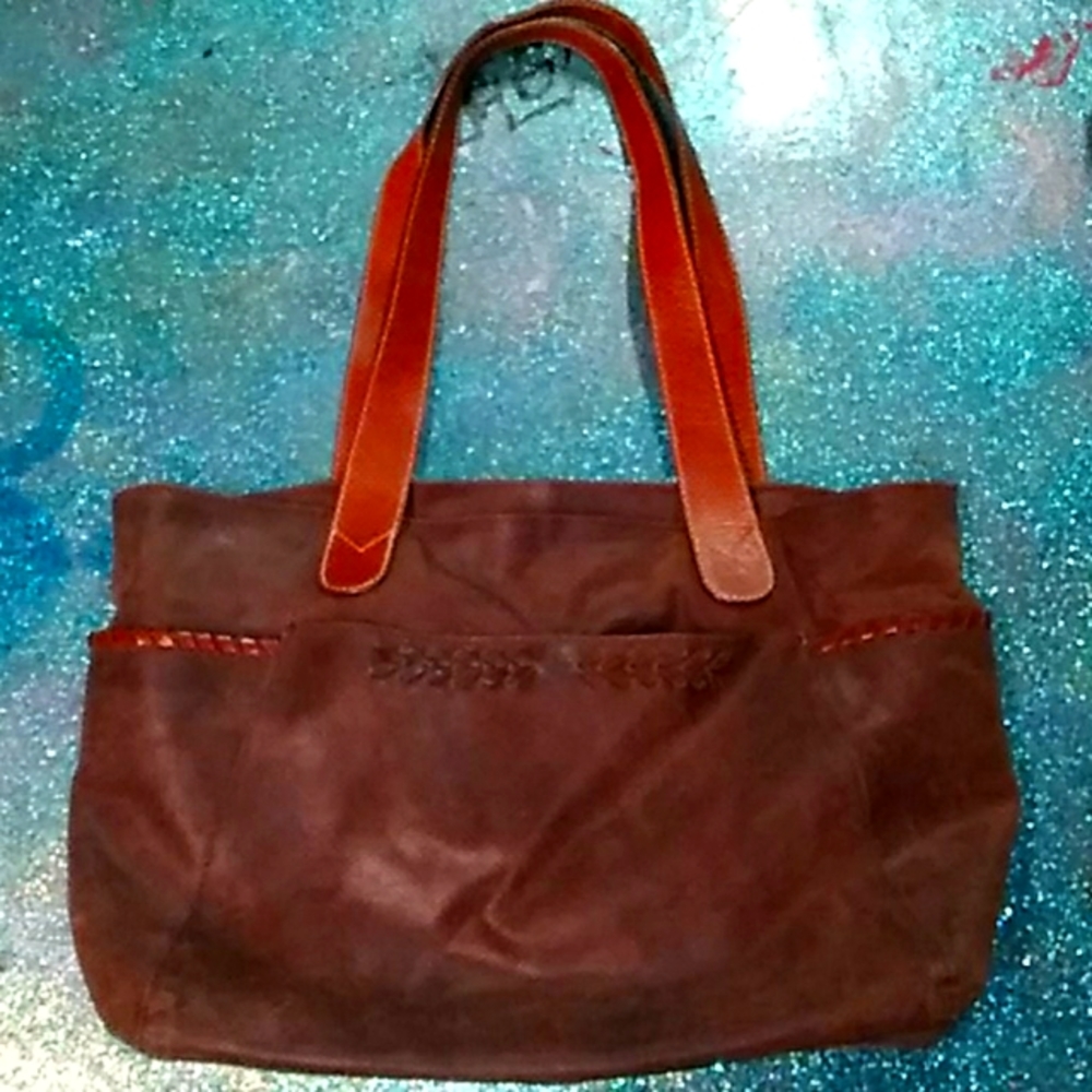 Nino BOSSI Brown Leather Shoulder Bag
